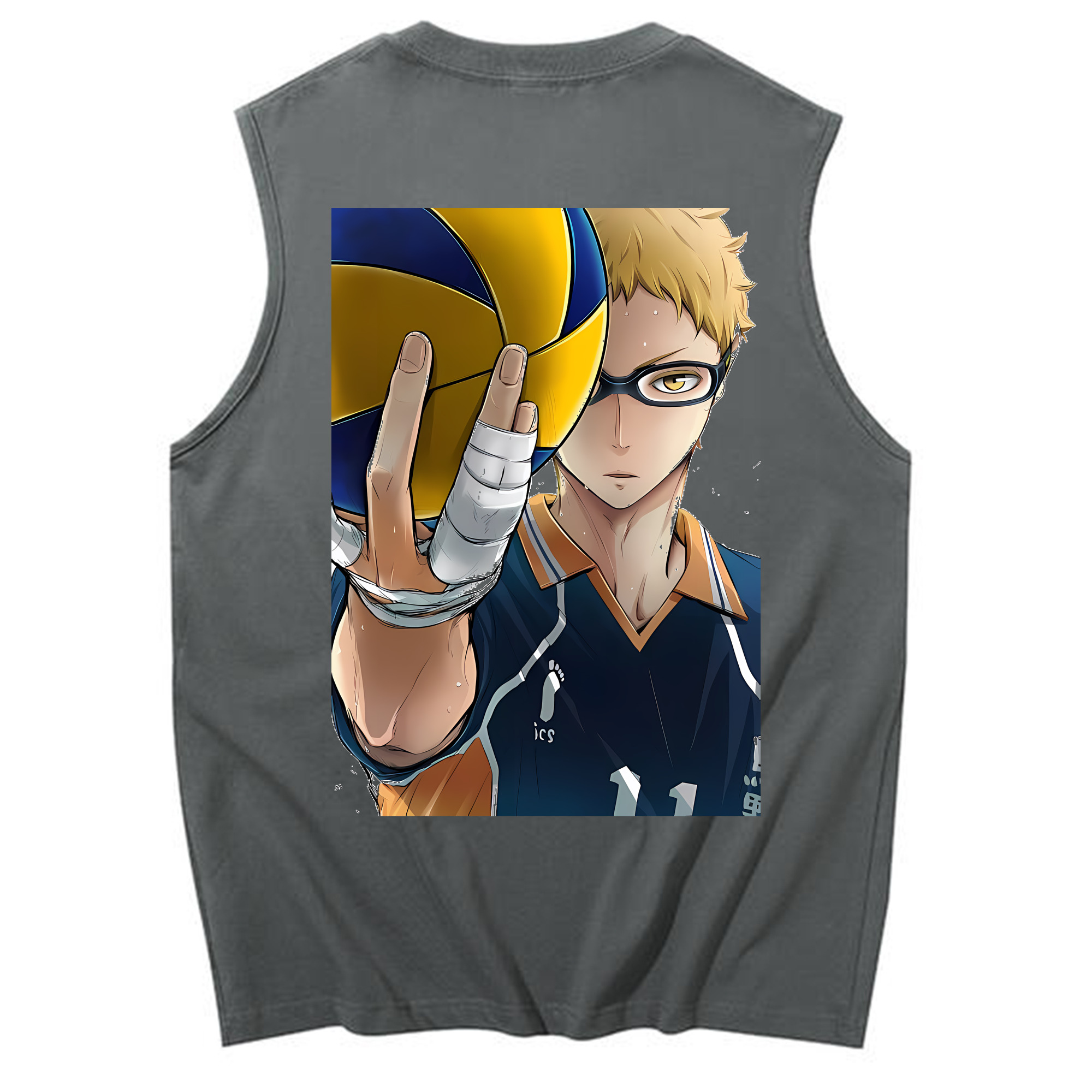 （画像用） ハイキュー!! Haikyu!! コットン100％タンクトップ（背面プリント）